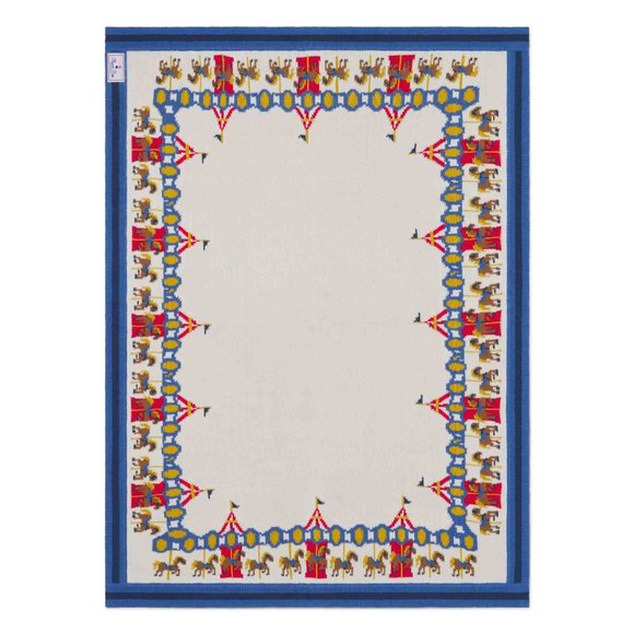 CLASSIC PREP Reese Carousel Intarsia Sweater Romper Set &  Stroller Blanket NWT - Picture 5 of 10